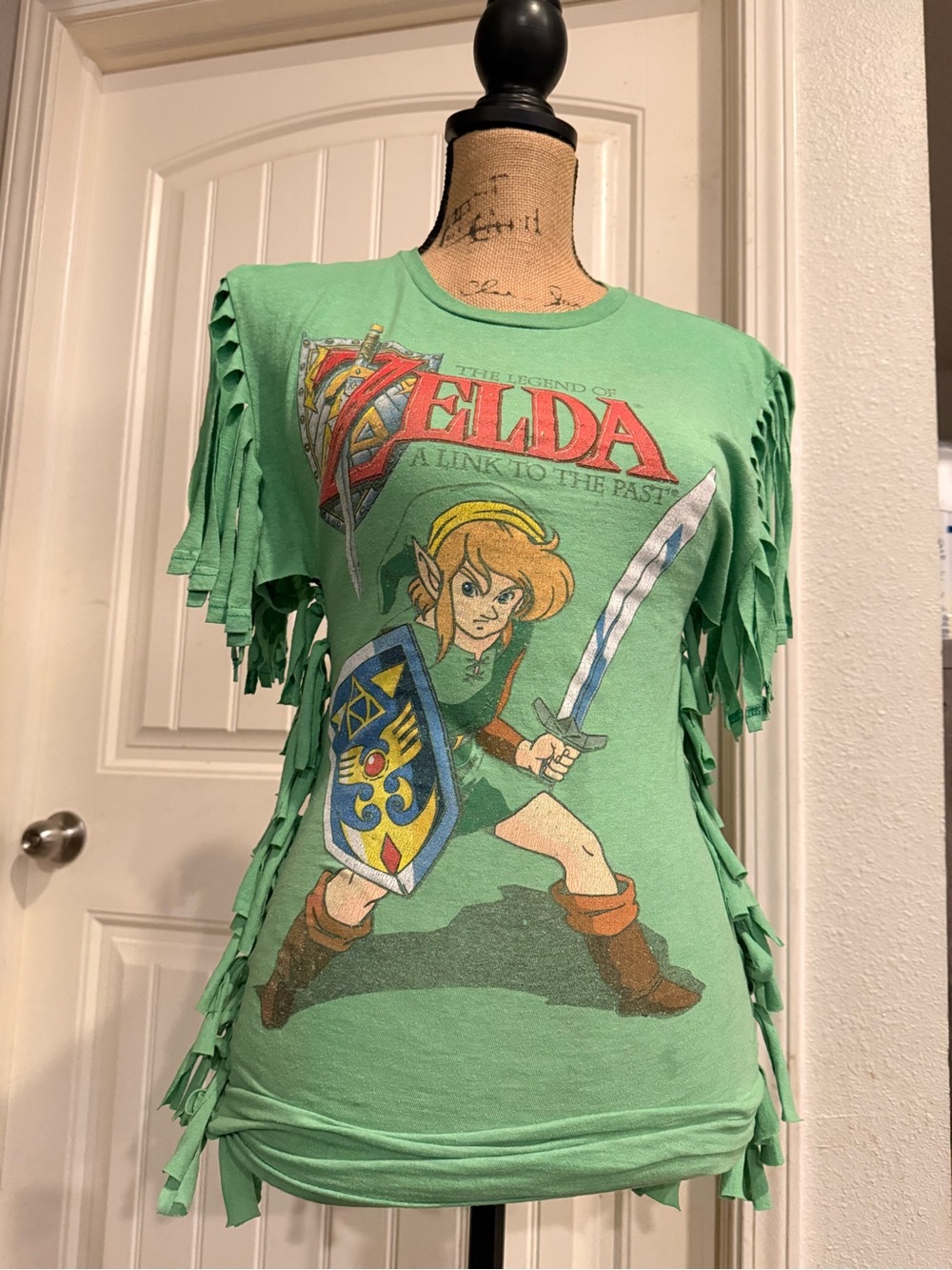 Zelda Green Women’s Upcycled Shirt Small